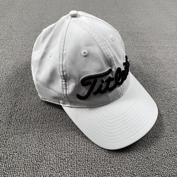 Titleist Hat Adult White One Size Adjustable Golf Golfing Casual Cap Men's - Picture 2 of 9